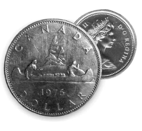 1976 1$ Voyageur Nickel