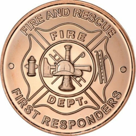 1 Oz Copper-Fire And Rescue