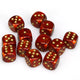 12 D6 Scarlet/Gold Scarab