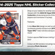 2024-25 Topps NHL Sticker