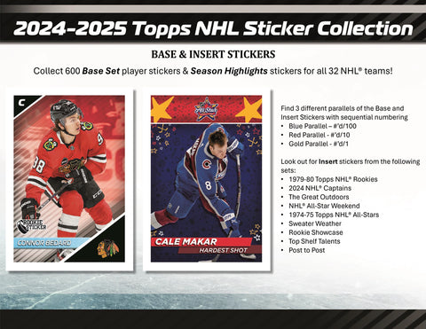 2024-25 Topps NHL Sticker